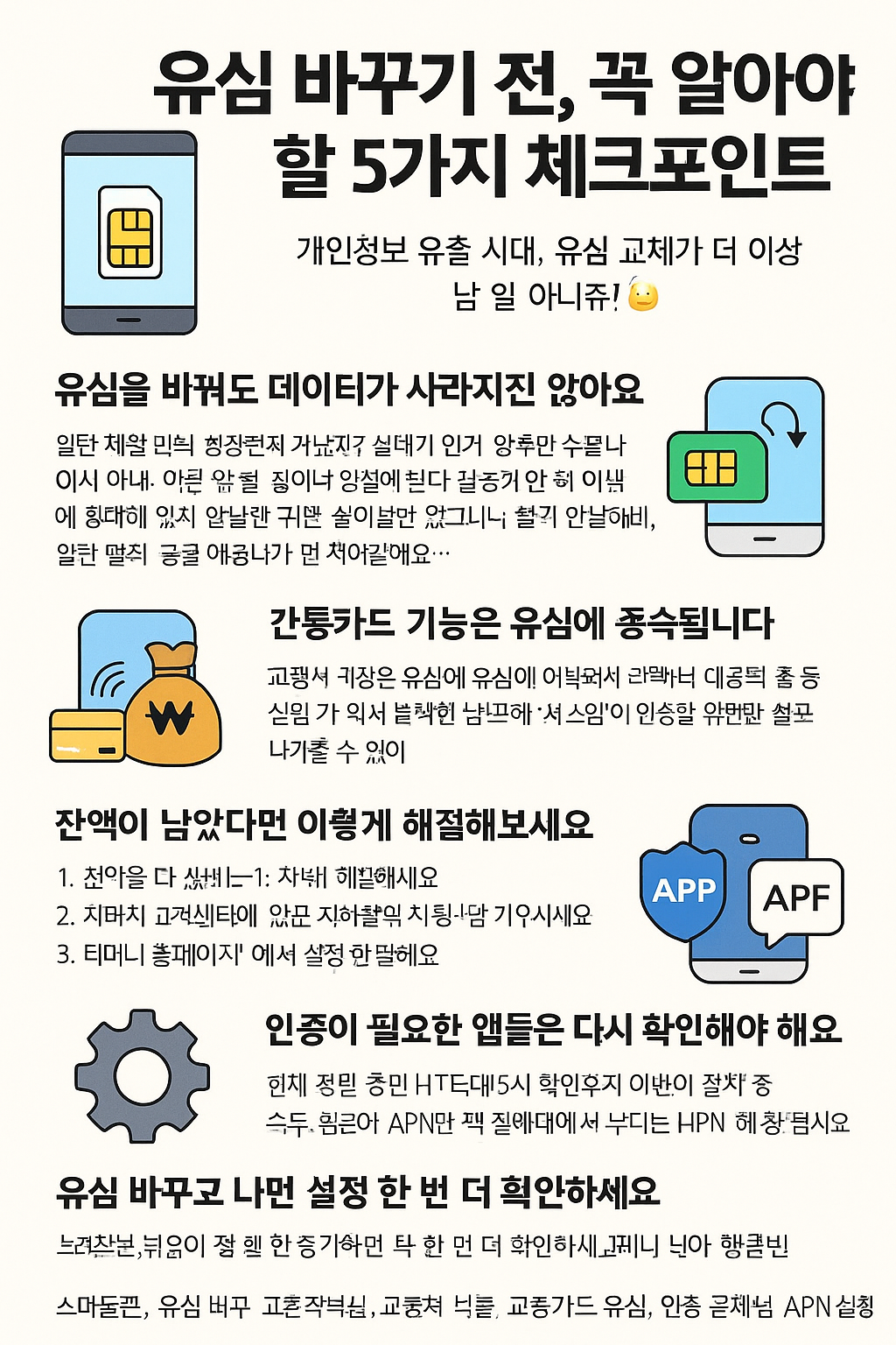 유심 바꾸기 전, 꼭 알아야 할 5가지 체크포인트