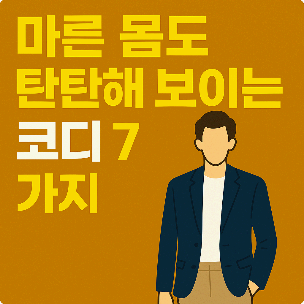 마른 몸도 탄탄해 보이는 코디 7가지