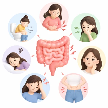장건강 저하로 나타날 수 있는 신체 변화3