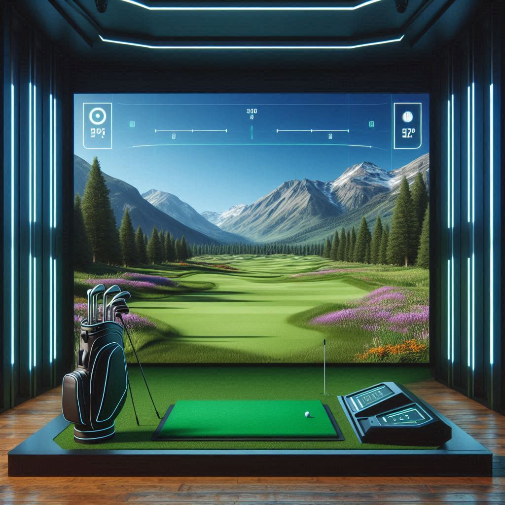 스크린골프장 배경