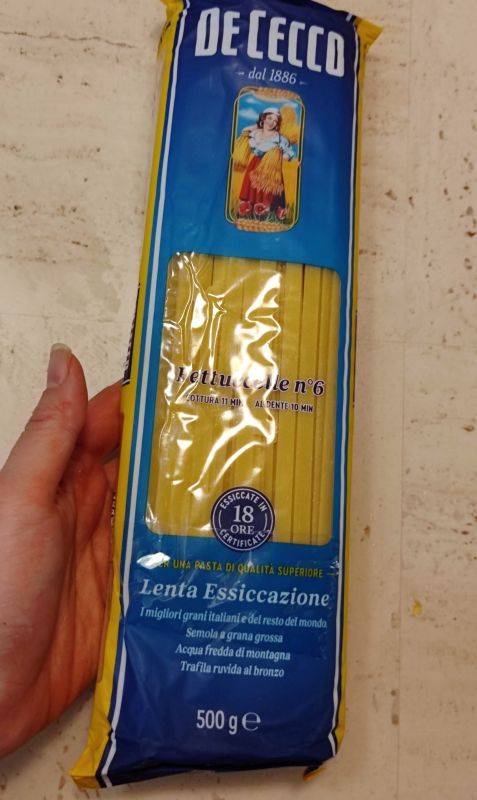 파스타 봉지에 적혀 있는 면 삶는 시간