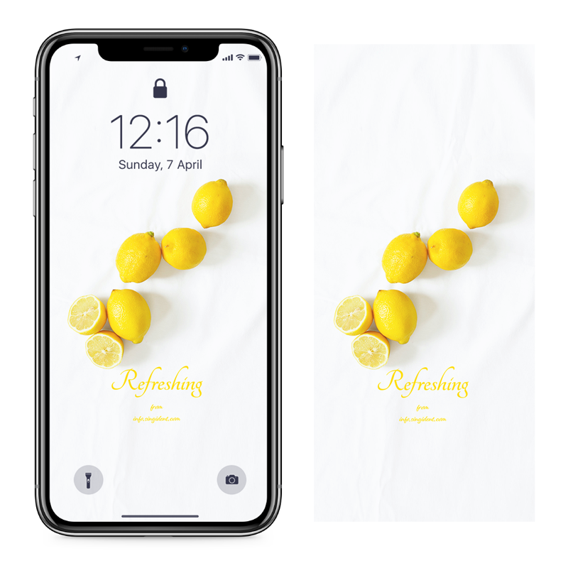 04 레몬 C - Refreshing 아이폰노란색배경화면