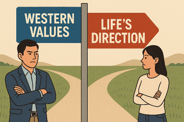 서양 가치관 비교, 삶의 방향은 어디로?