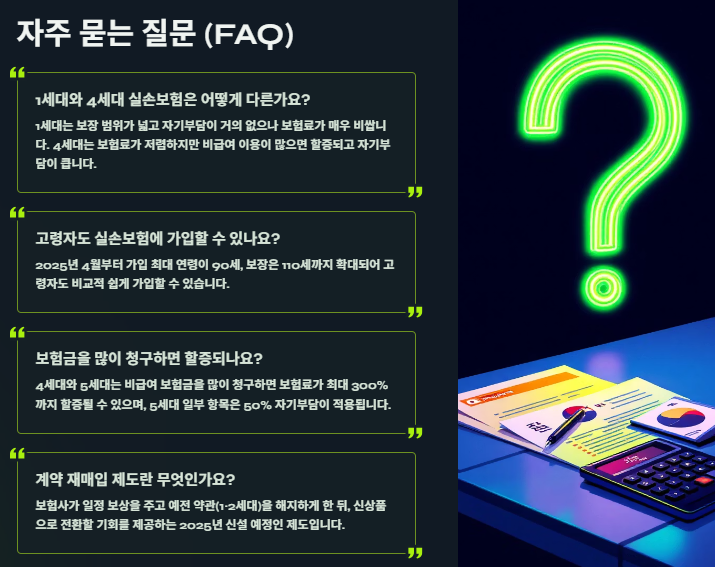 세대별 실손보험 비교, 장단점 총정리