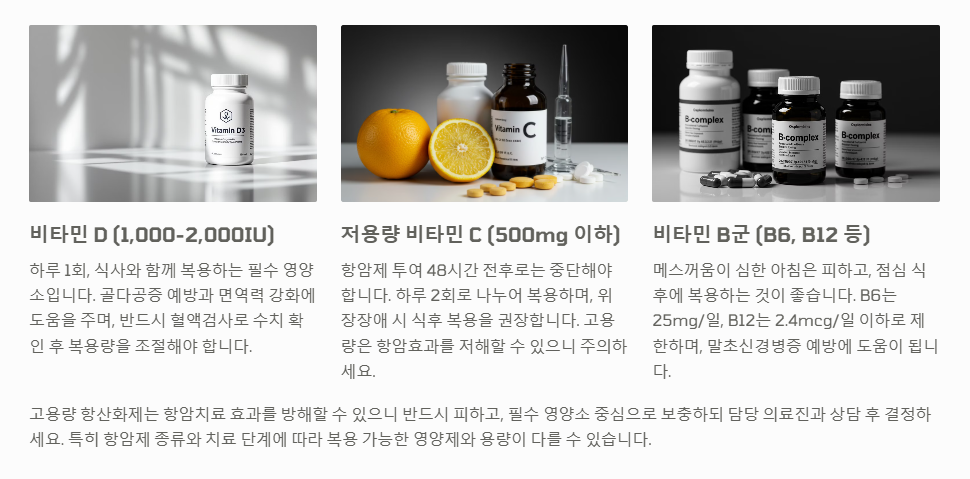 항암 치료중 안전한 영양제