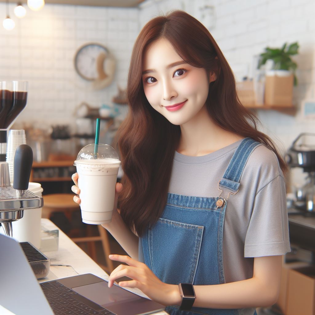커피숍에서 일하기