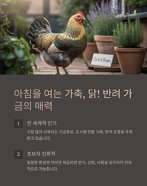 닭 키우기 완전 정복: 초보자를 위한 사육 가이드