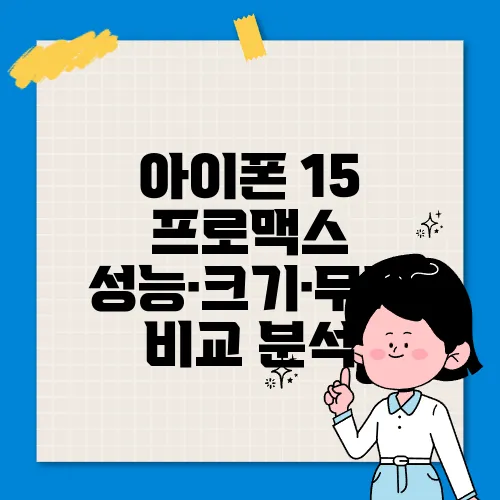 아이폰 15 프로맥스 성능·크기·무게 비교 분석