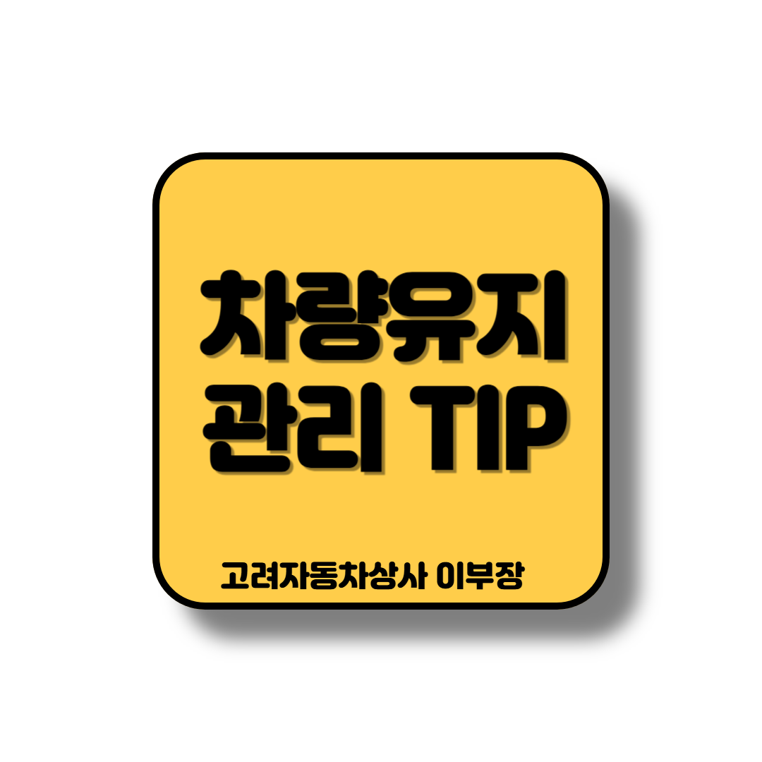 차량 소모적인 비용을 아낄 수 있습니다.