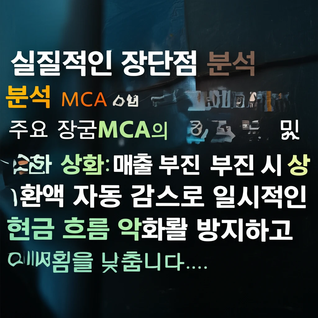 고정 상환 부담 없는 MCA 유연성을..