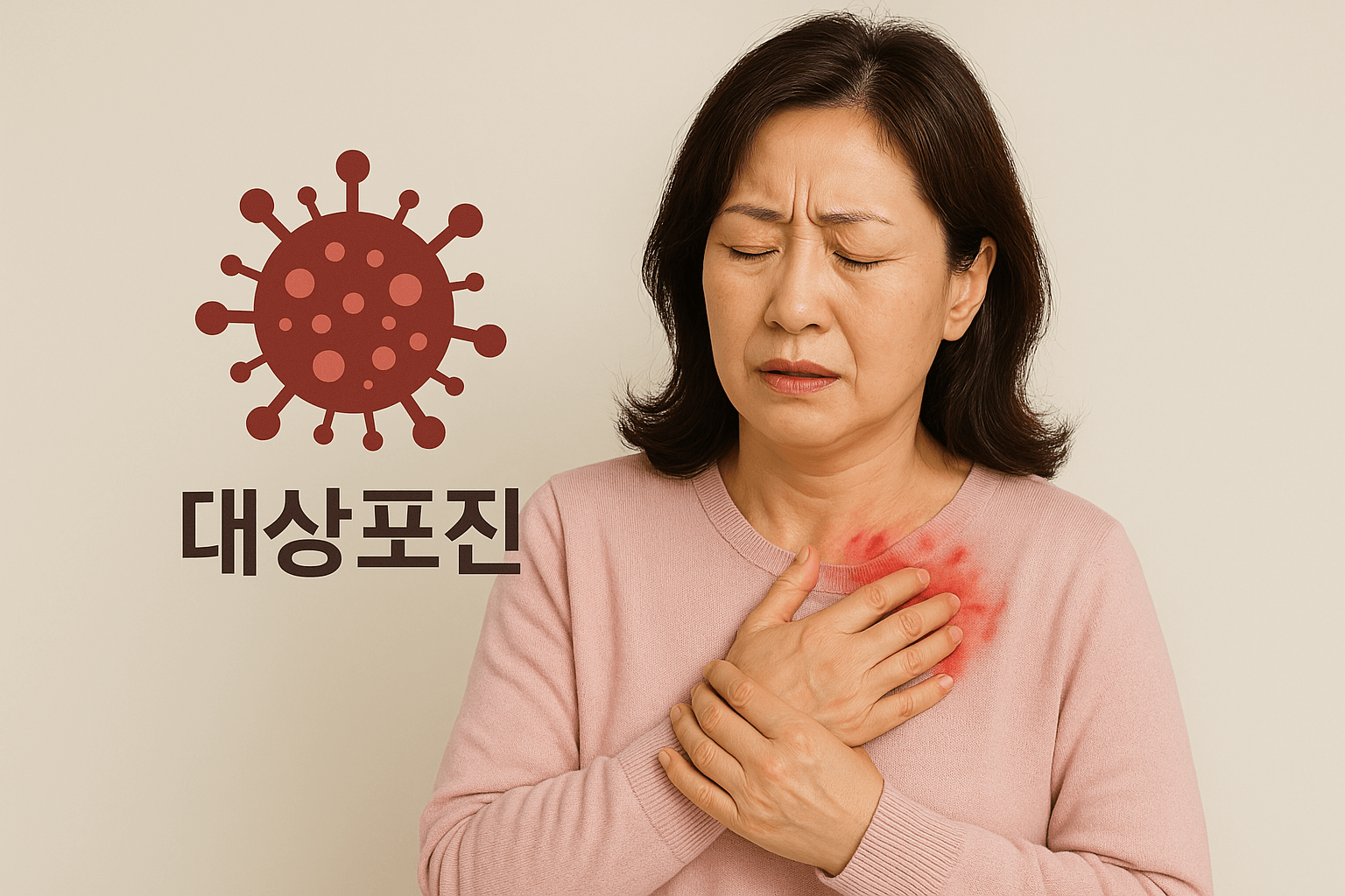 40대 주부 대상포진 관련 사진