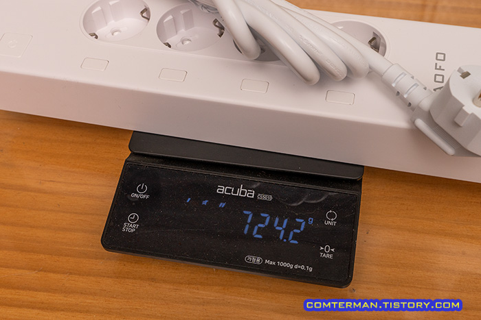 AOFO 스마트 멀티탭 무게