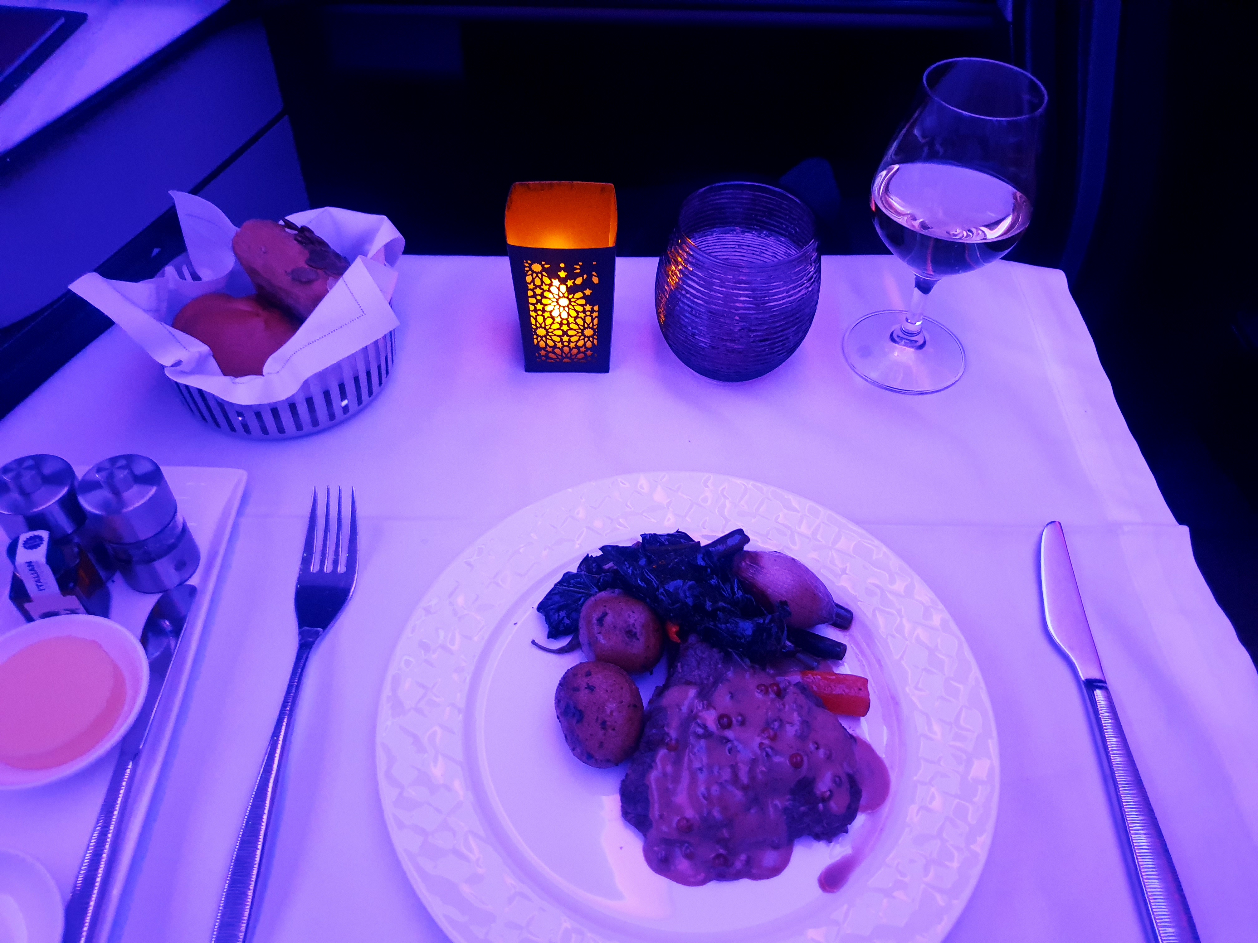 카이로항공 비지니스 음식들