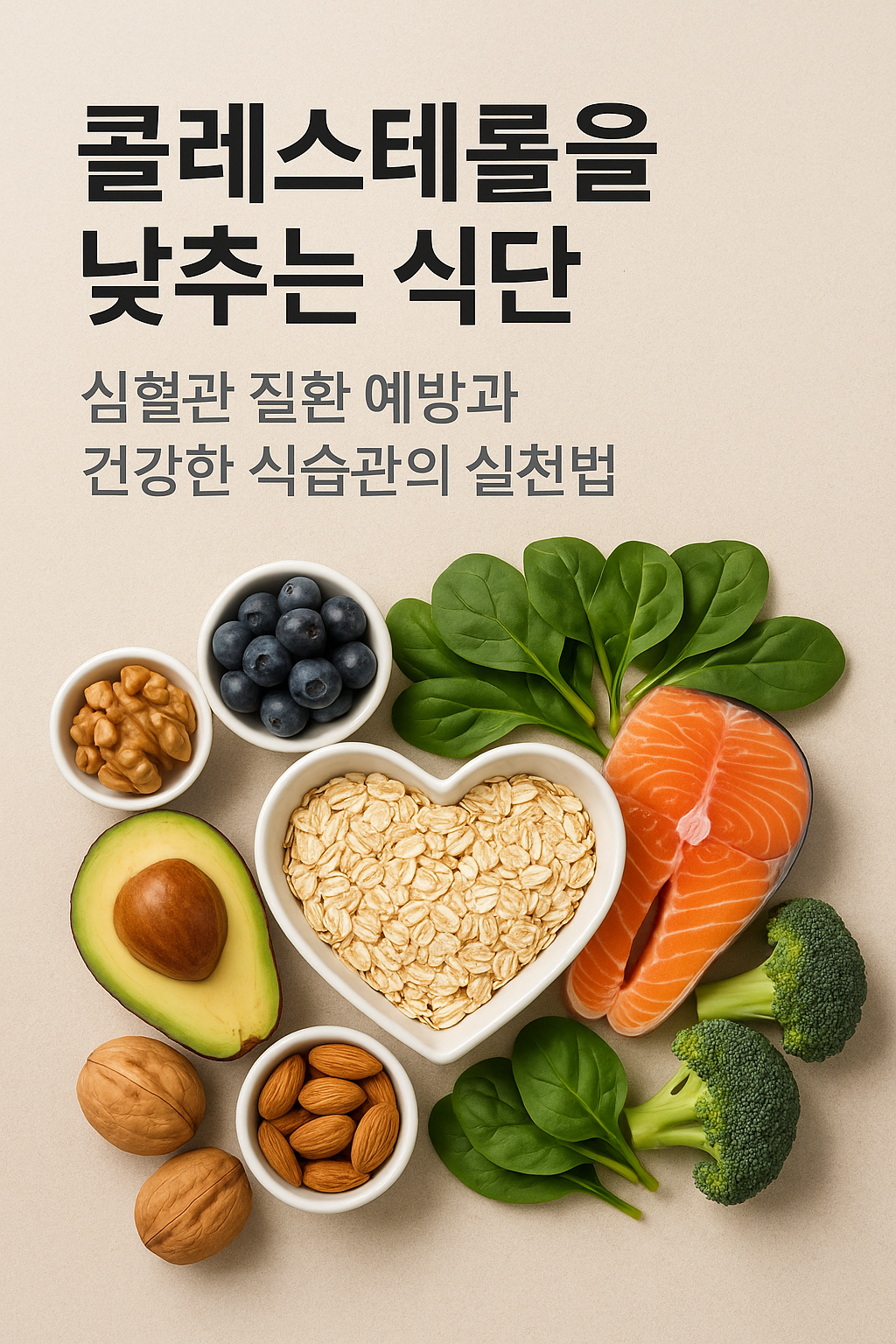 콜레스테롤을 낮추는 식단, 심혈관 질환 예방과 건강한 식습관의 실천법