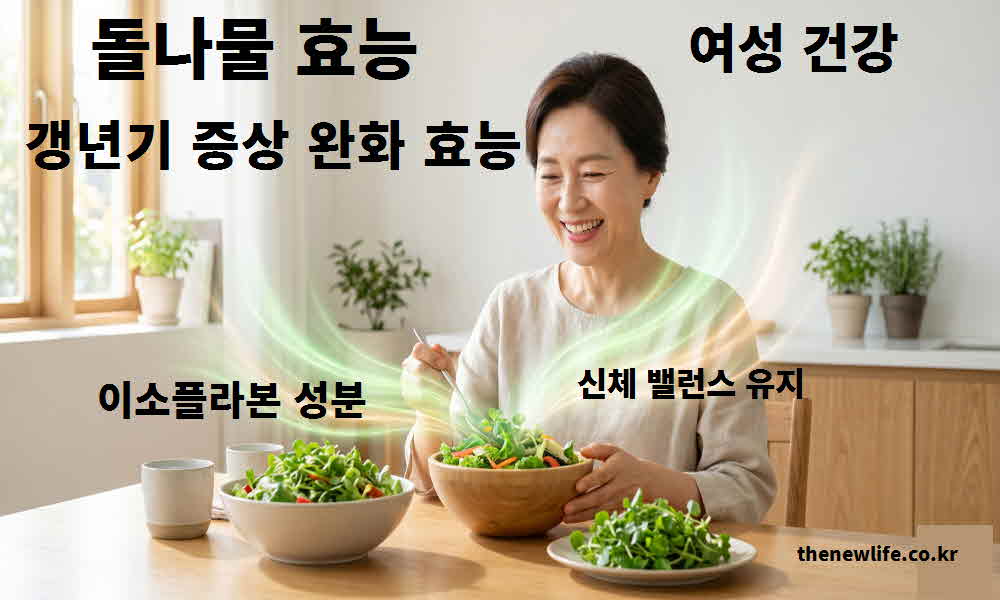 돌나물 효능 여성 건강 갱년기 증상 완화