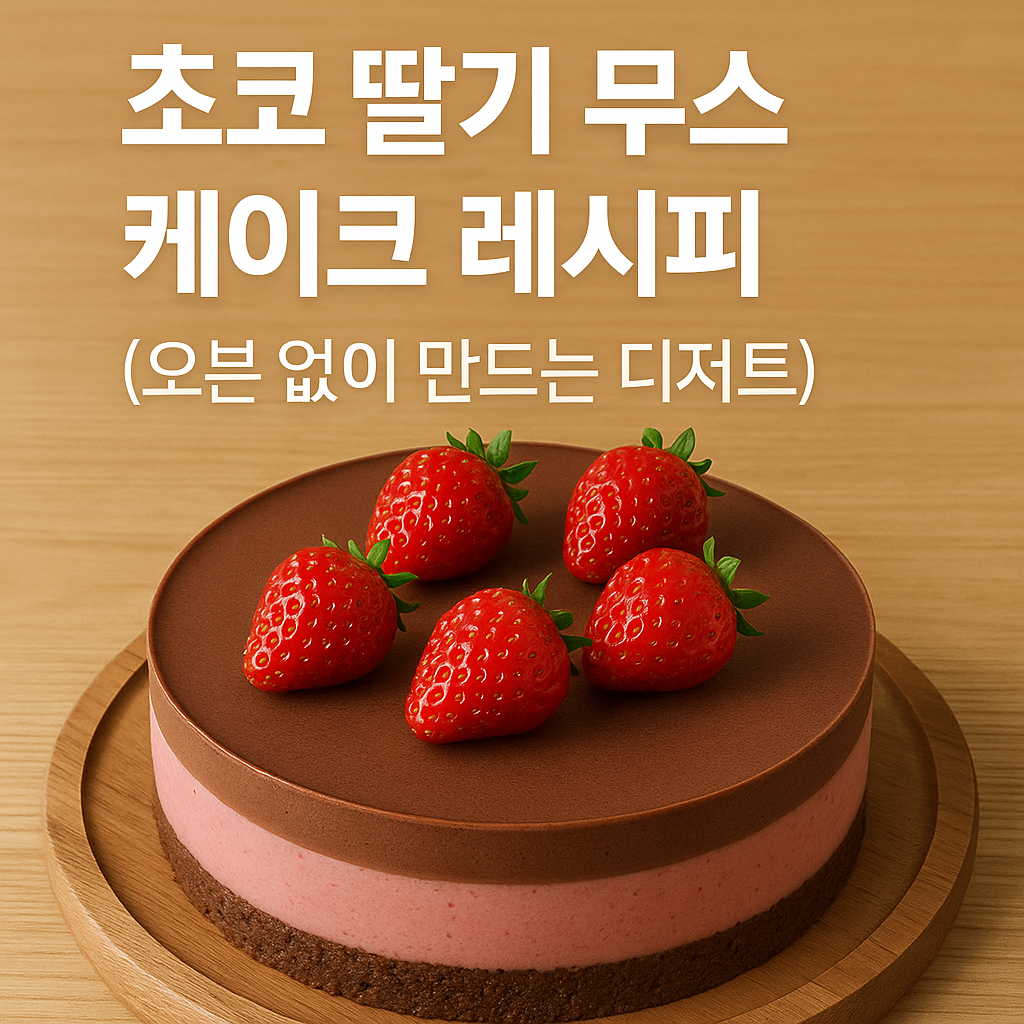 초코 딸기 무스 케이크 레시피