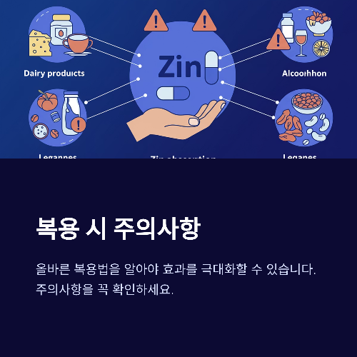 아연 보충제 복용법부터 부작용까지, 꼭 알아야 할 핵심 가이드