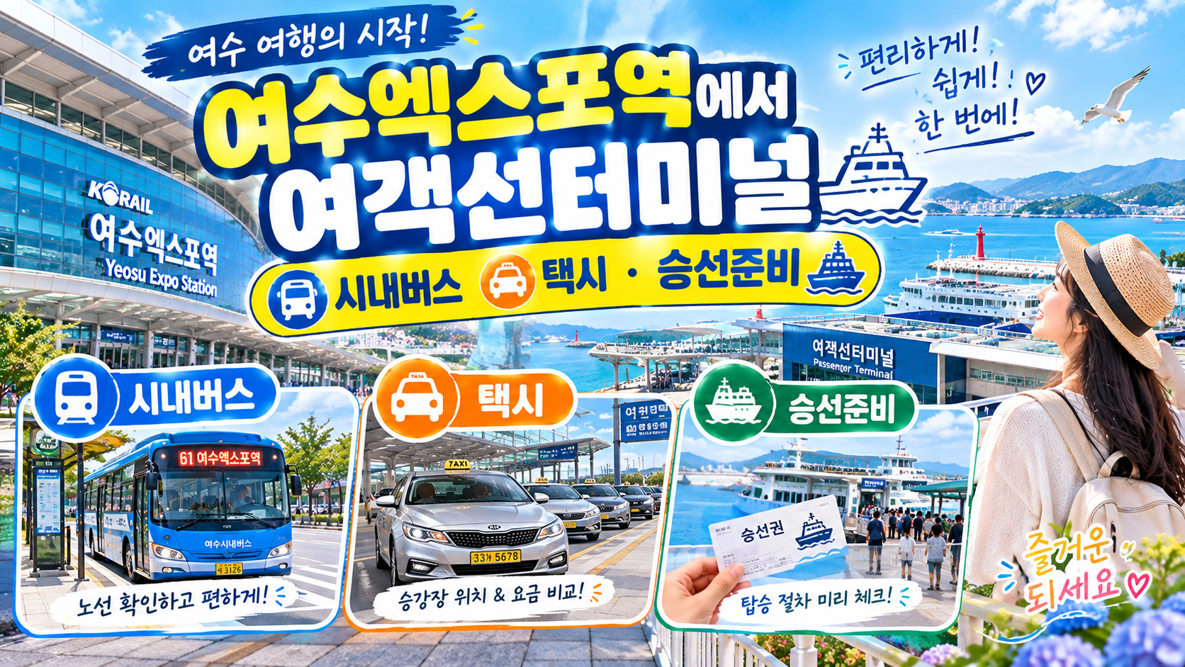 여수엑스포역에서 여객선터미널
