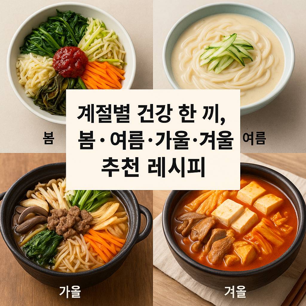 봄·여름·가을·겨울 추천 레시피