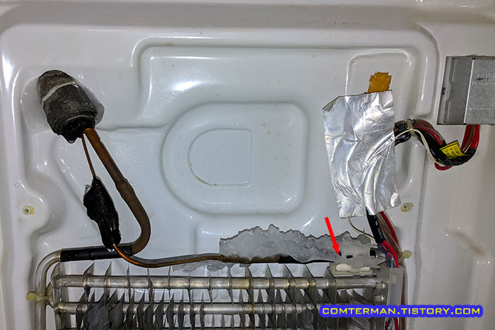 지펠 냉장고 냉장실 제상센서 위치