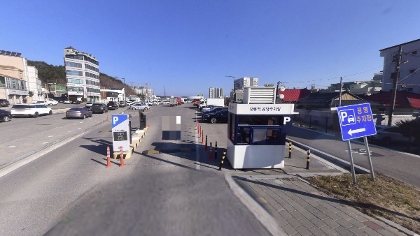강릉역 공영주차장 입구