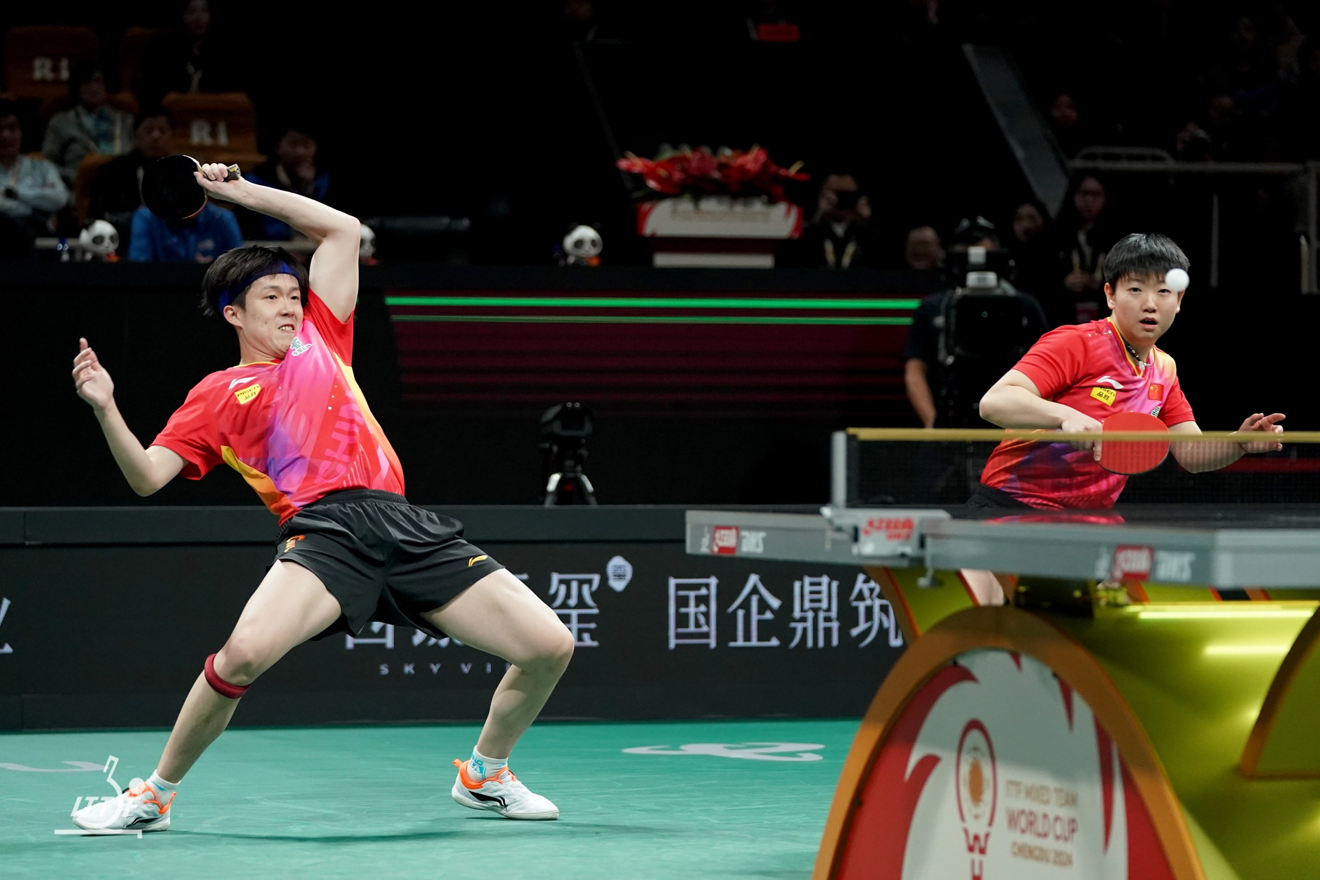 청두 2024 ITTF 혼성 팀 월드컵 결승 중국전 경기 결과 2회 연속 준우승 한국 탁구 혼합복식 신유빈 조대성