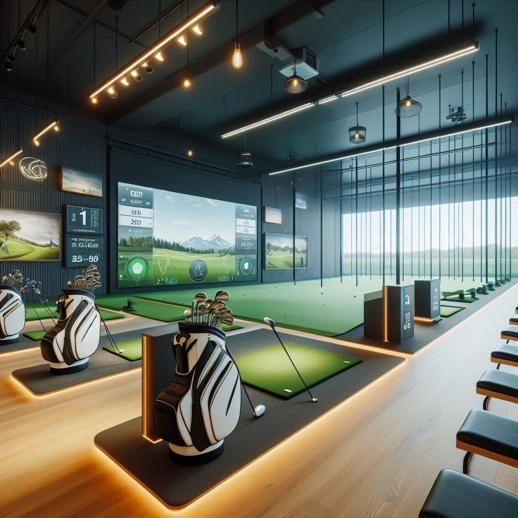 실내골프연습장 배경