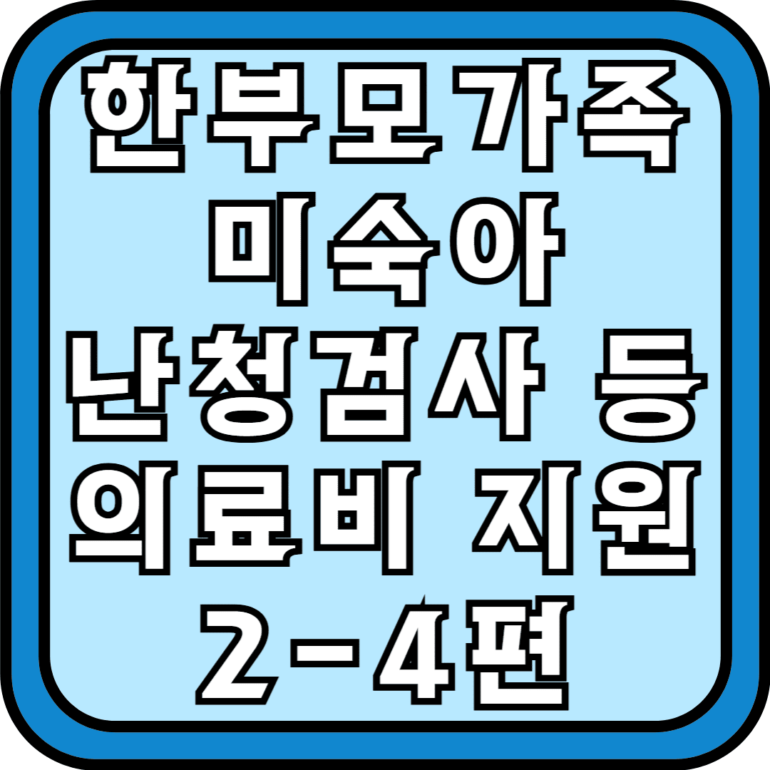 한부모가족 미숙아 난청검사 등 의료비 지원 2-4편