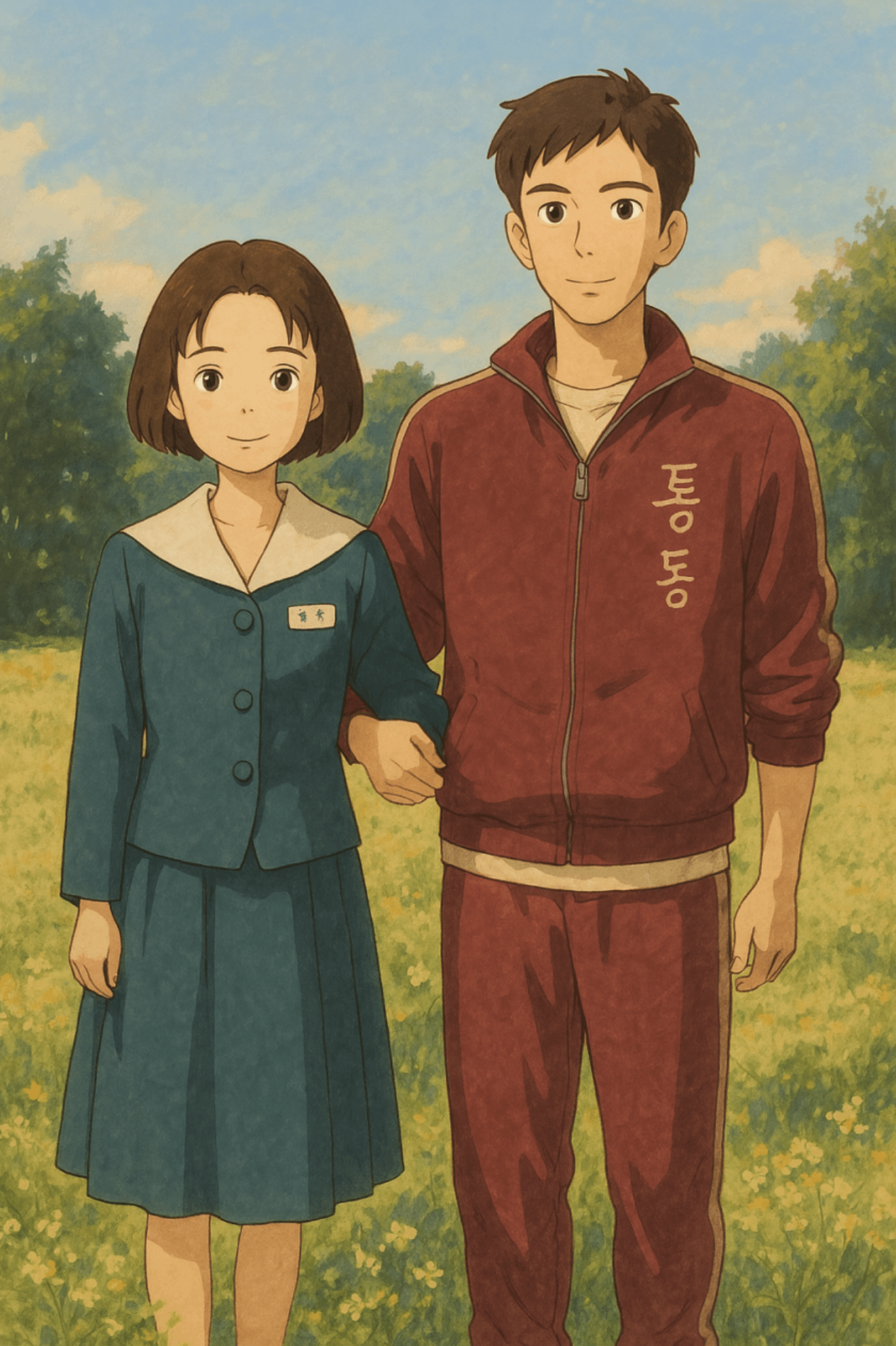 폭싹속앗수다 지브리 스타일 변환 이미지