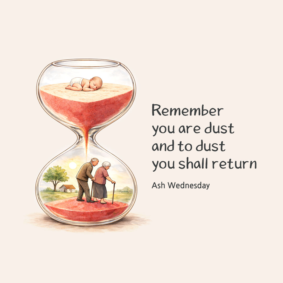 Remember you are dust, and to dust you shall return. (Ash Wednesday) pieonane Daily Bible quote image