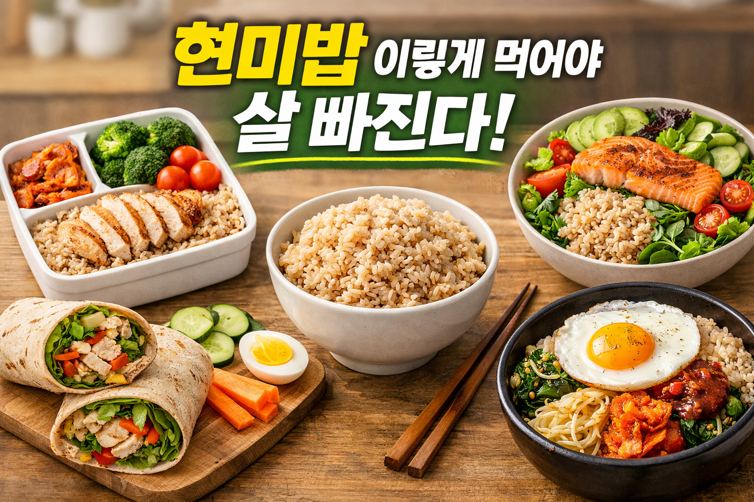 현미밥 다이어트 반찬 궁합