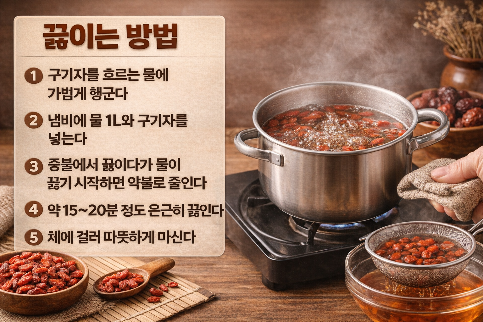 구기자차 끓이는 방법