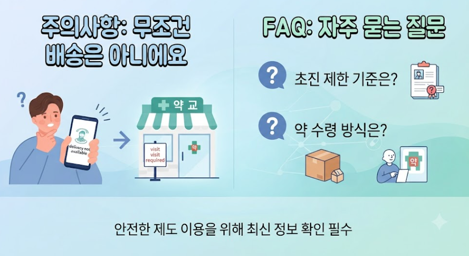 비대면 진료 및 약 배송