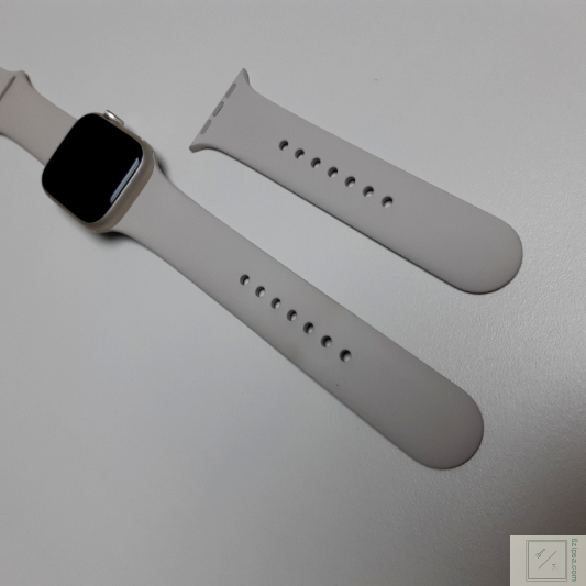 애플워치7 스트랩 2종 길이 비교 사진