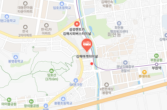 김해여객터미널 위치-지도