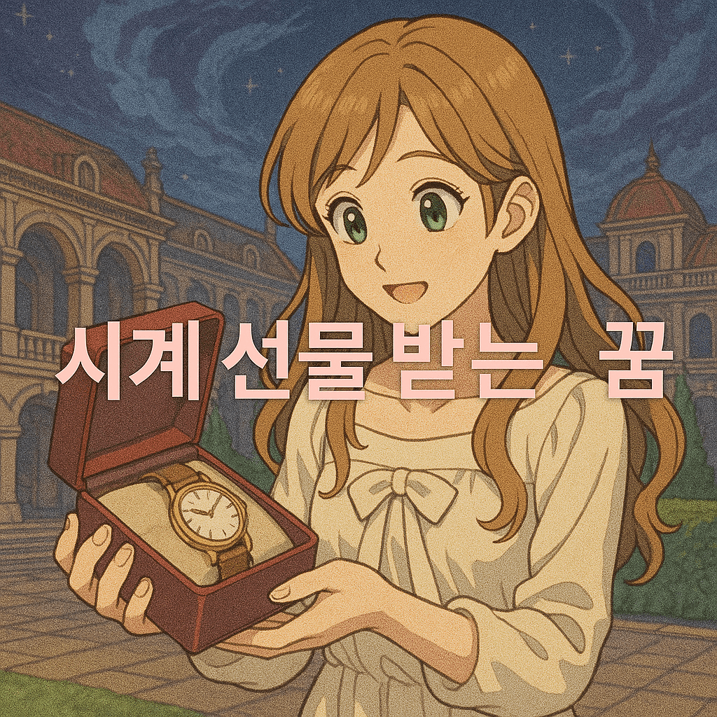 시계 선물 받는 꿈 해몽