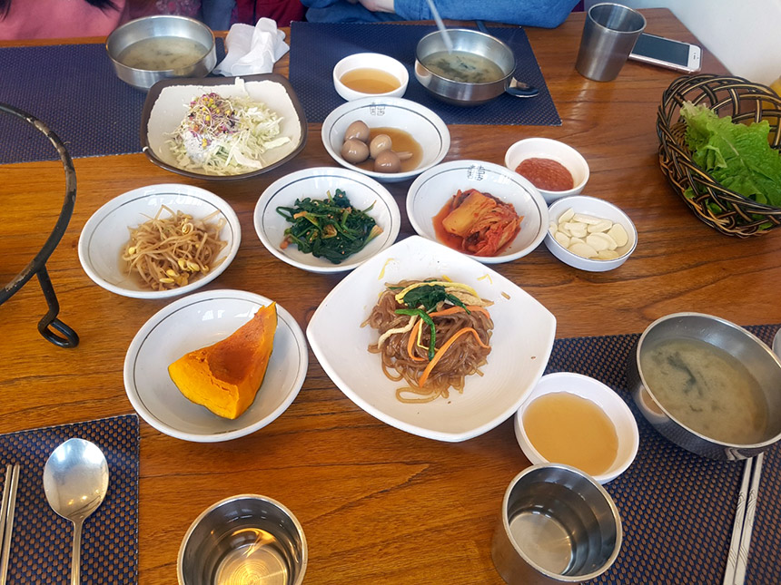 전주 교동떡갈비 밑반찬