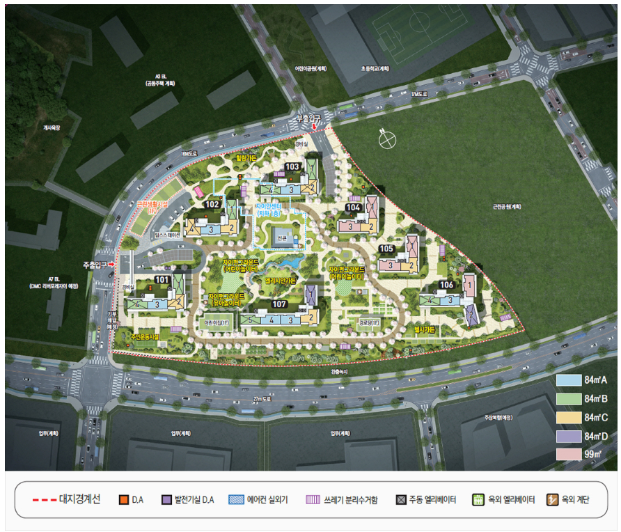 DMC 한장자이 더헤리티지 계약취소분. 분양일정, 계약취소분, 평면도
