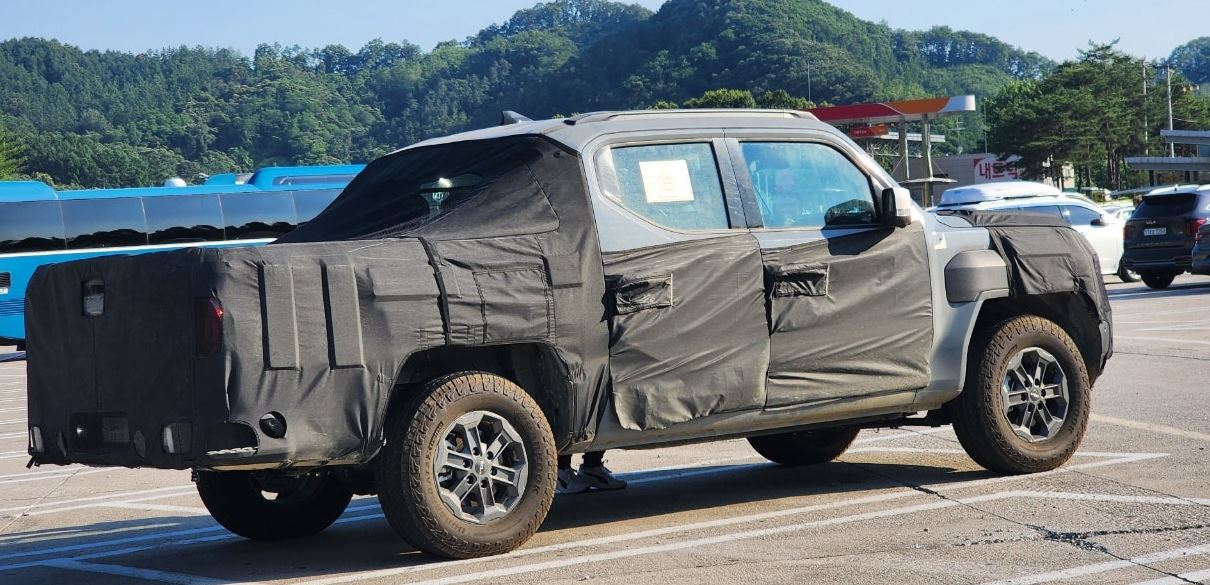 기아 픽업트럭 타스만 테스트카 스파이샷