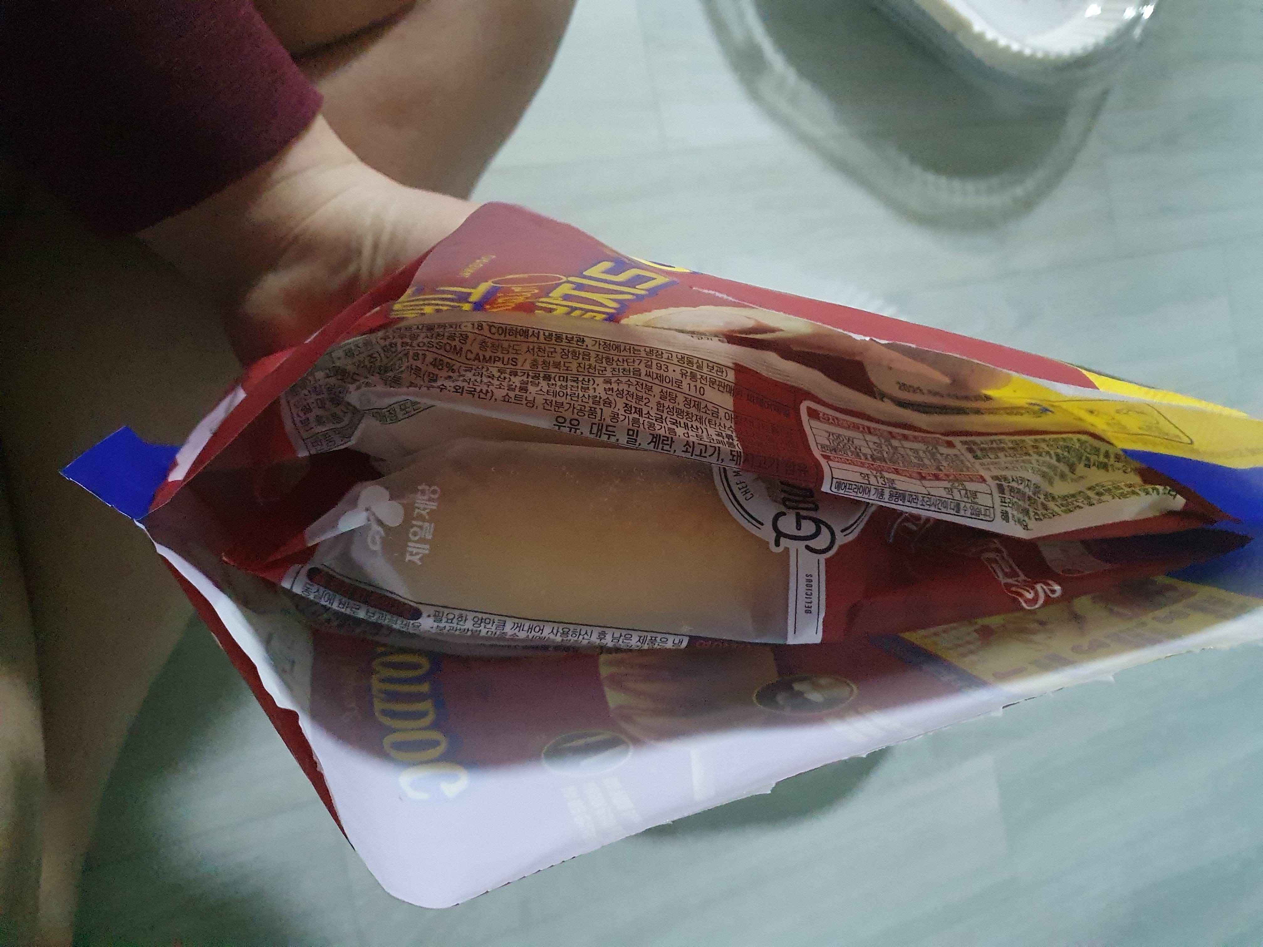 cj 고메 오리지널 핫도그 개별포장됨