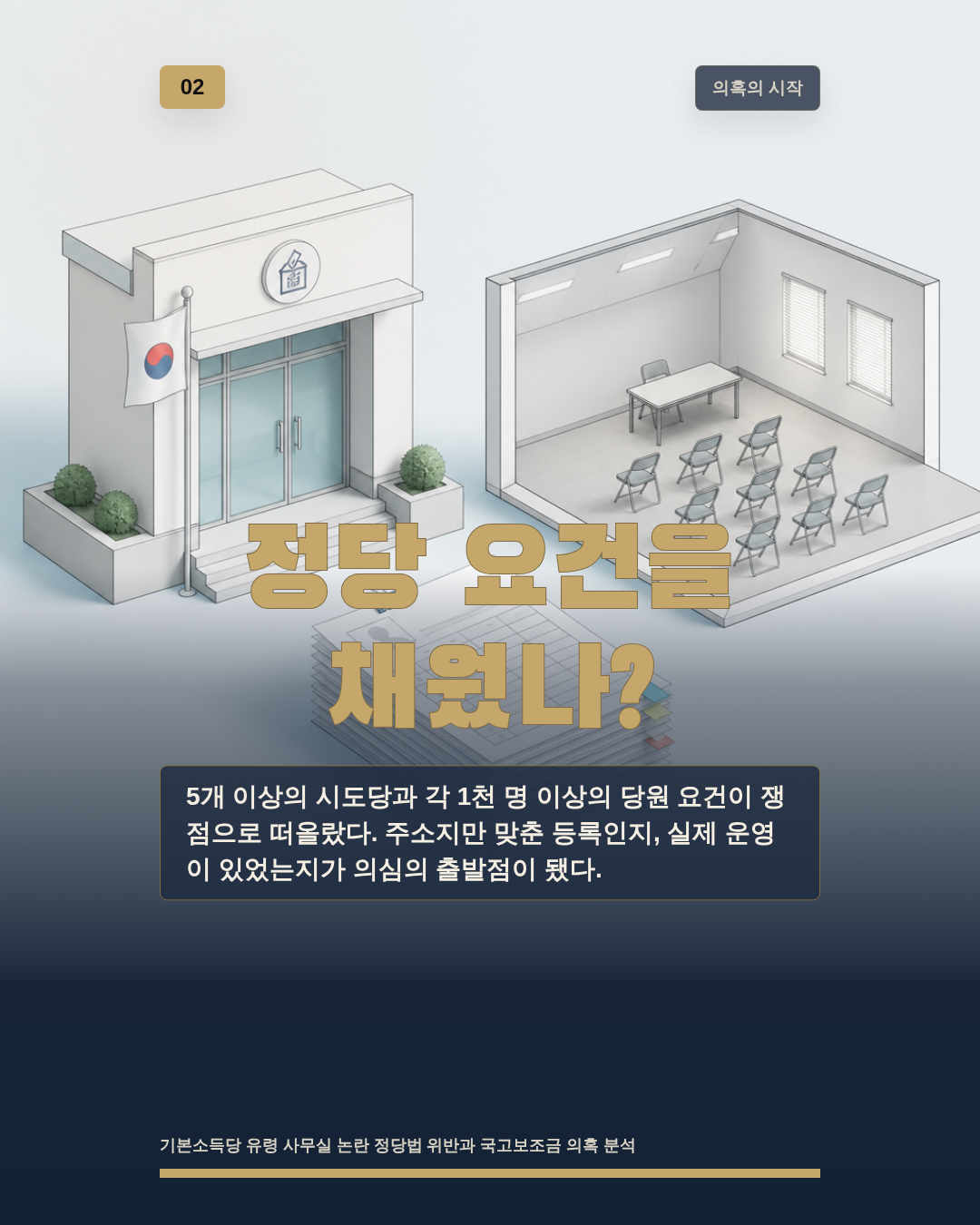 정당 요건을 채웠나?