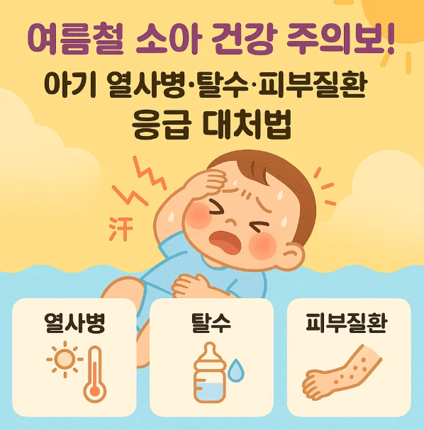 여름철-아기-열사병-탈수-피부질환-대처법-이미지