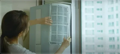 삼성 창문형 에어컨 청소방법3