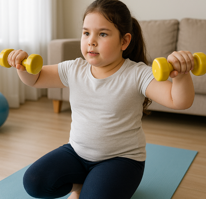 운동으로 다이어트 하는 사진