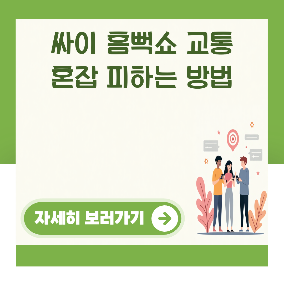 싸이 흠뻑쇼 교통 혼잡 피하는 방법 대표 이미지