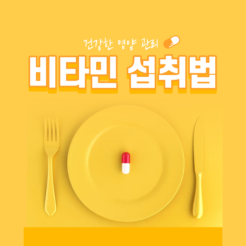 비타민 제대로 먹는 법과 건강한 영양 관리 방법 알아보기