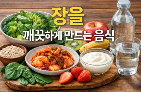 장 청소에 좋은 음식 요커트 과일 발효식품 사진