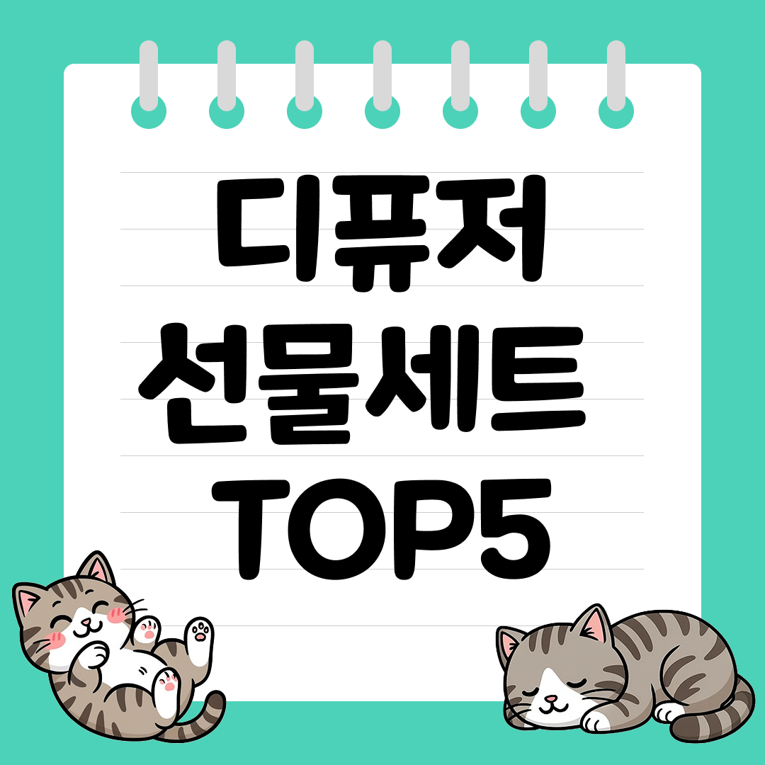 자취생 선물로 좋은 디퓨저 선물세트 추천 순위 TOP5