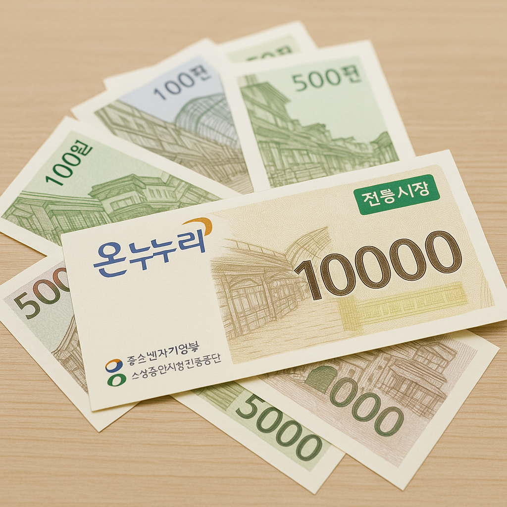 온누리상품권 환급 가능한 곳과 사용 방법 정리