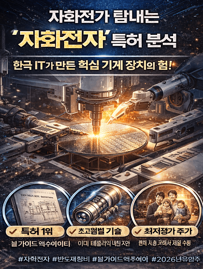 자화전자 관련 이미지